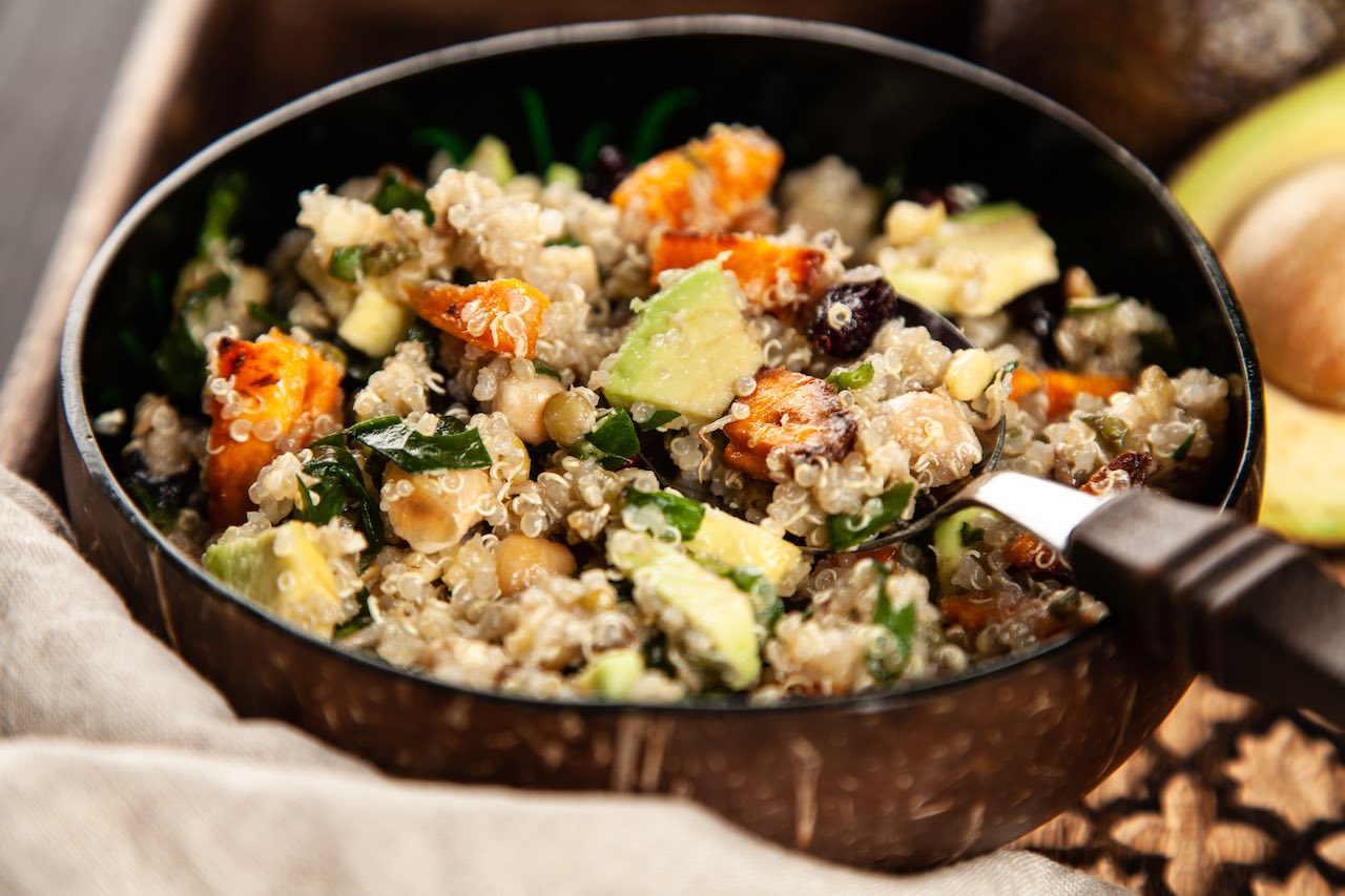 The PLANTSTRONG Meal Planner Complete Protein Bowl with Sweet Potatoes